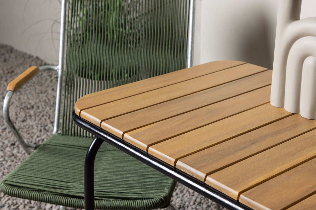 Garten Cafegruppe Ruben – 3-teiliges Gartenmöbel-Set mit einer Akazien-Tischplatte