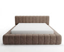 Designer Polsterbett Ivo in Samt – Sand