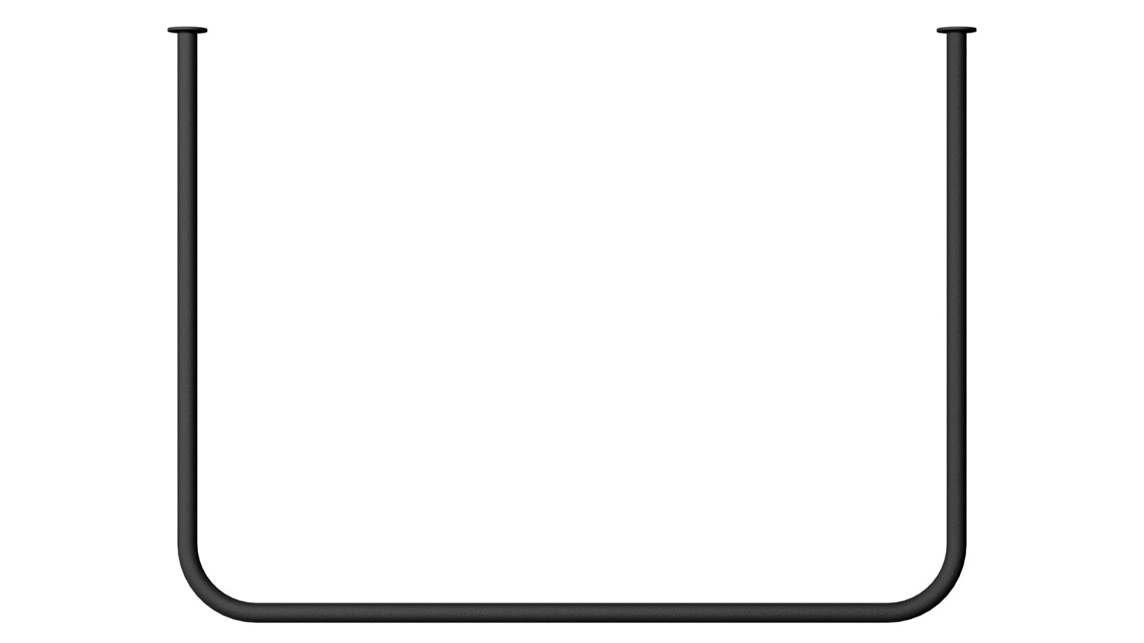 Garderobe/Kleiderstange Enio – Abgerundetes Design mit Deckenmontage