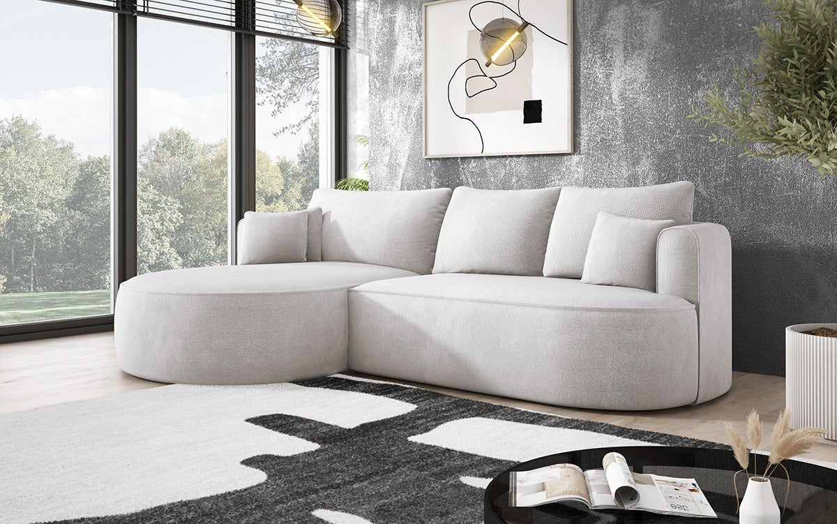 Designer L Sofa Lucca in Bouclé