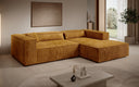 Designer Ecksofa Vasto in Cord – Amber – Rechts