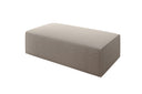Beistellhocker Vasto in Strukturstoff – Beige