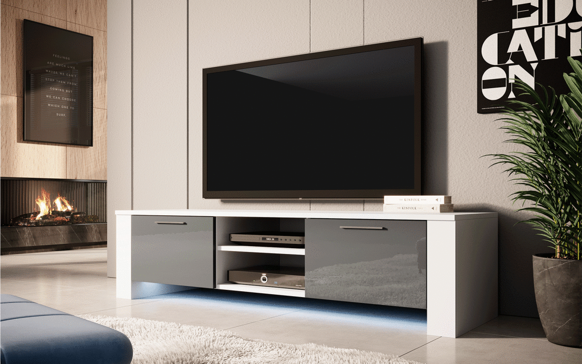 OUTLET - TV Lowboard Shine mit LED - Luxusbetten24