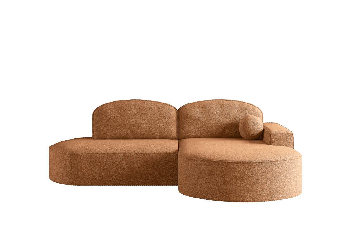 Designer Sofa Lenny Bouclé mit Schlaf- und Klappfunktion