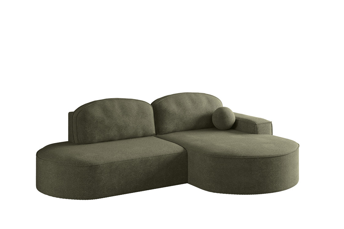 Designer Sofa Lenny Bouclé mit Schlaf- und Klappfunktion
