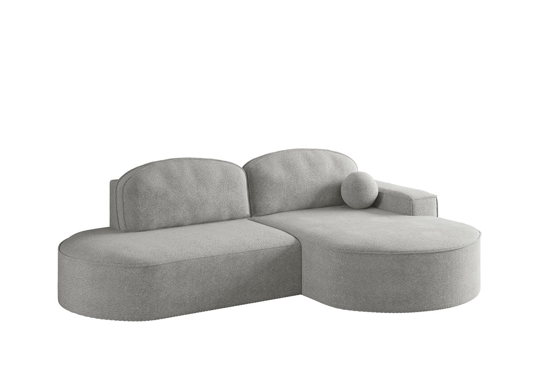 Designer Sofa Lenny Bouclé mit Schlaf- und Klappfunktion