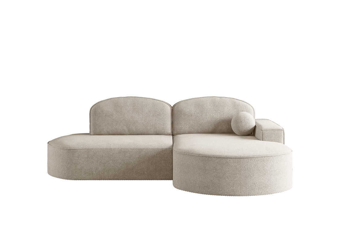 Designer Sofa Lenny Bouclé mit Schlaf- und Klappfunktion