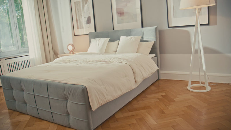 Boxspringbett Luxor Stoff mit Stauraum
