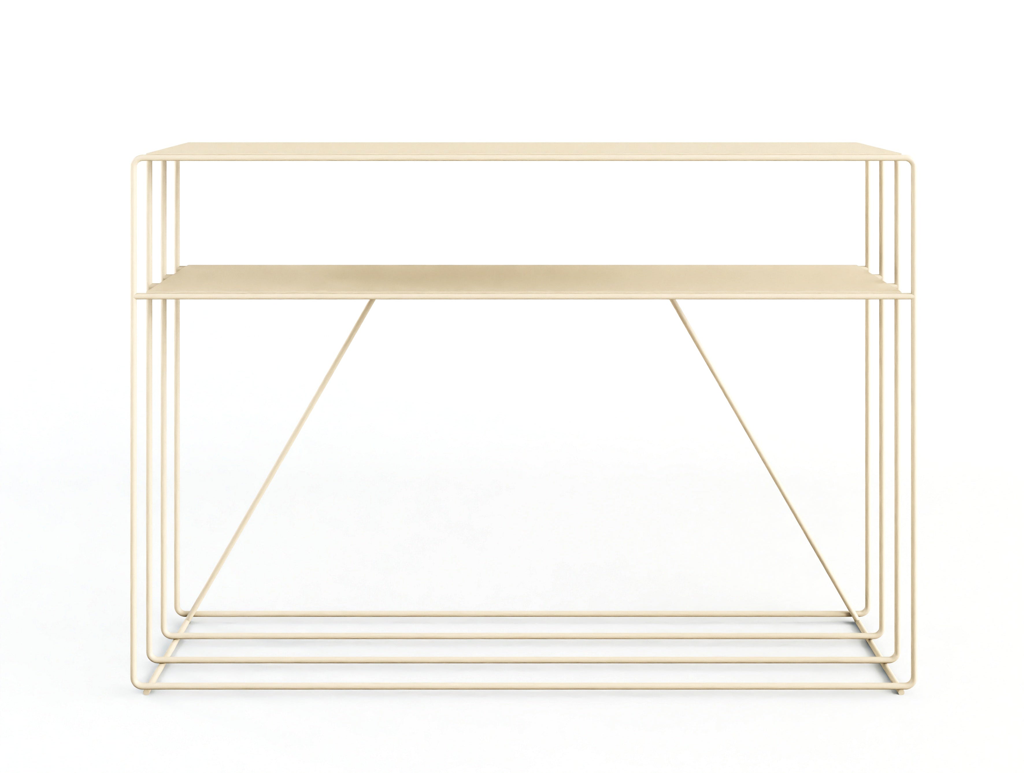 Kommode Ria – Metall-Design mit zwei Ablagen