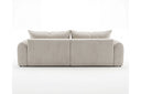 Designer Ecksofa Corso in Samt mit Schlaffunktion & Stauraum – Beige – Rechts