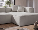 Designer Ecksofa Reno in Bouclé – Sand – Rechts