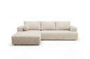 Designer Ecksofa Vanto in Bouclé – Beige – Links