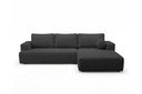 Designer Ecksofa Vanto in Bouclé – Anthrazit – Rechts