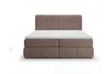 Boxspringbett Laguna Stoff mit Stauraum – Braun