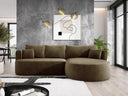 Designer Ecksofa Lucca in Samt