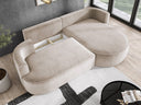 Designer Ecksofa Lucca in Samt