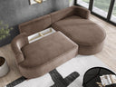 Designer Ecksofa Lucca in Samt