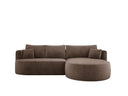 Designer Ecksofa Lucca in Samt