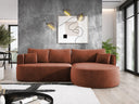 Designer Ecksofa Lucca in Samt
