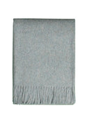 Alpaka Tagesdecke Ylva - Reine Alpakawolle in Vintage Blau - 200x150 cm