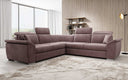 Designer Ecksofa Fernando mit Schlaffunktion und Stauraum