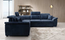 Designer Ecksofa Fernando mit Schlaffunktion und Stauraum