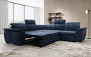 Designer Ecksofa Fernando mit Schlaffunktion und Stauraum