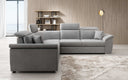 Designer Ecksofa Fernando mit Schlaffunktion und Stauraum