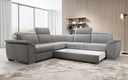Designer Ecksofa Fernando mit Schlaffunktion und Stauraum