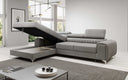 Designer Ecksofa Melinda mit Schlaf- und Klappfunktion