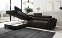 Designer Ecksofa Kira mit Schlaf- und Klappfunktion