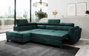 Designer Ecksofa Kira mit Schlaf- und Klappfunktion