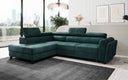 Designer Ecksofa Kira mit Schlaf- und Klappfunktion