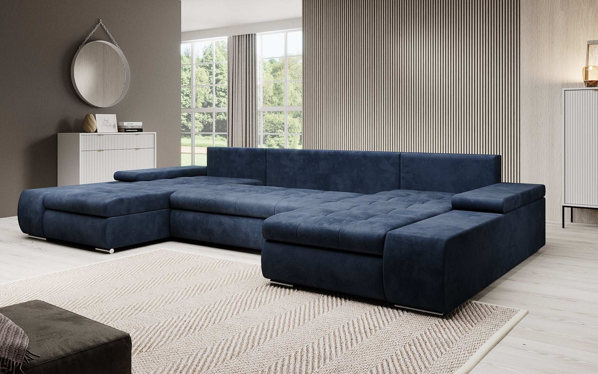 Designer Sofa Martino mit Schlaffunktion