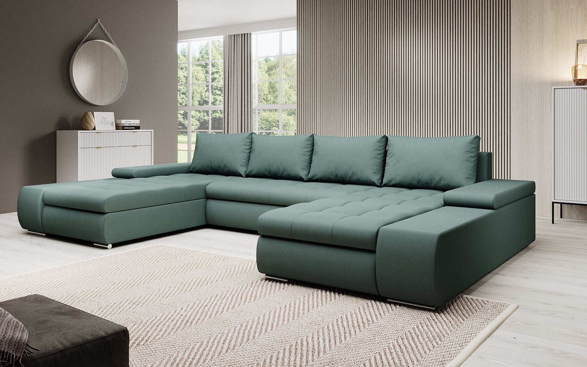 Designer Sofa Martino mit Schlaffunktion