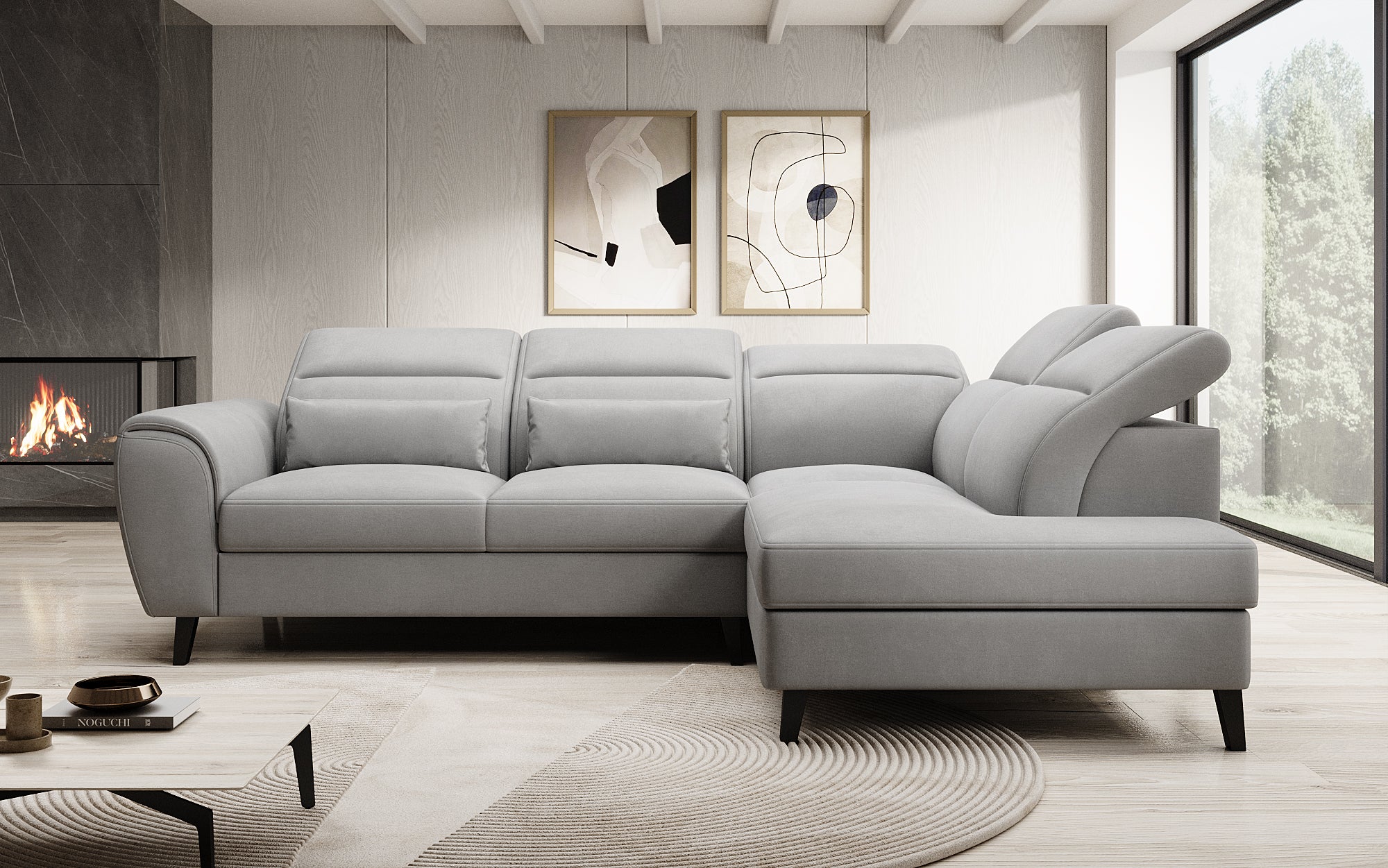 Designer Sofa Nobile mit verstellbarer Rückenlehne