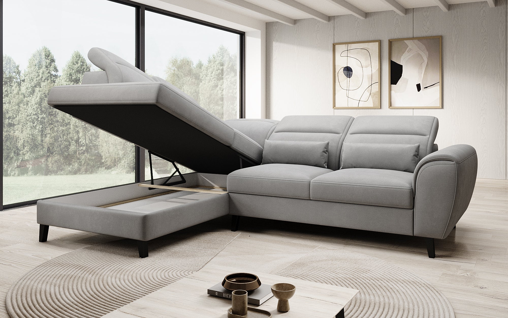 Designer Sofa Nobile mit verstellbarer Rückenlehne