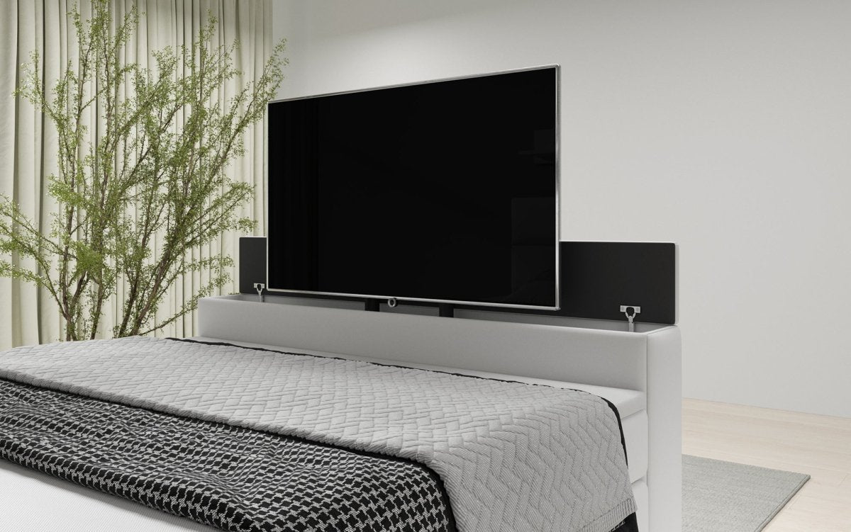 Boxspringbett Carito mit TV Lift, USB und Stauraum - Luxusbetten24