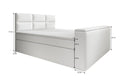 Boxspringbett Carre mit TV Lift, USB und Stauraum - Luxusbetten24