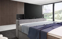 Boxspringbett Jupiter mit TV Lift, RGB und Stauraum - Luxusbetten24