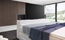 Boxspringbett Pluto mit TV Lift, RGB und Stauraum - Luxusbetten24