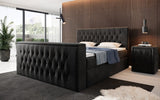 Boxspringbett Velano mit TV Lift und Stauraum - Luxusbetten24