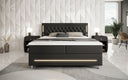 Boxspringbett Verdino mit RGB, USB und Stauraum - Luxusbetten24