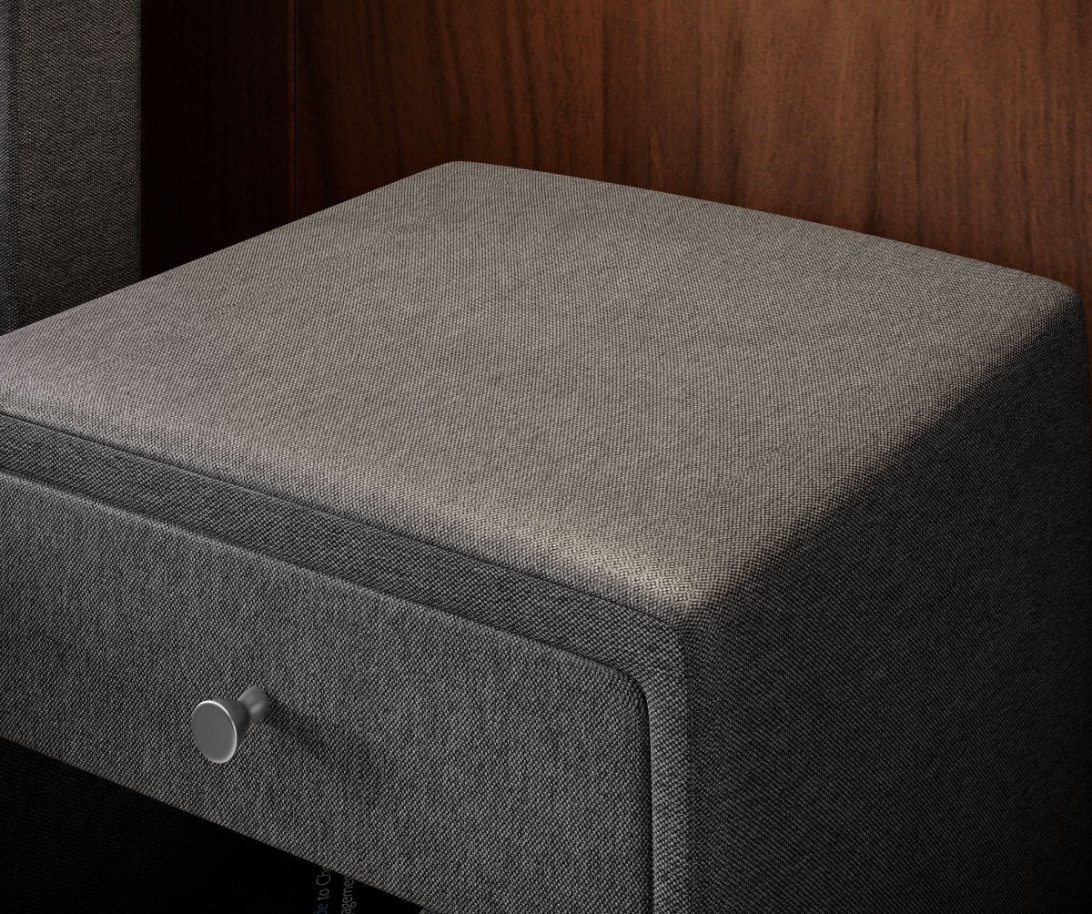 Designer Nachttisch Felia (Stoff) - Luxusbetten24