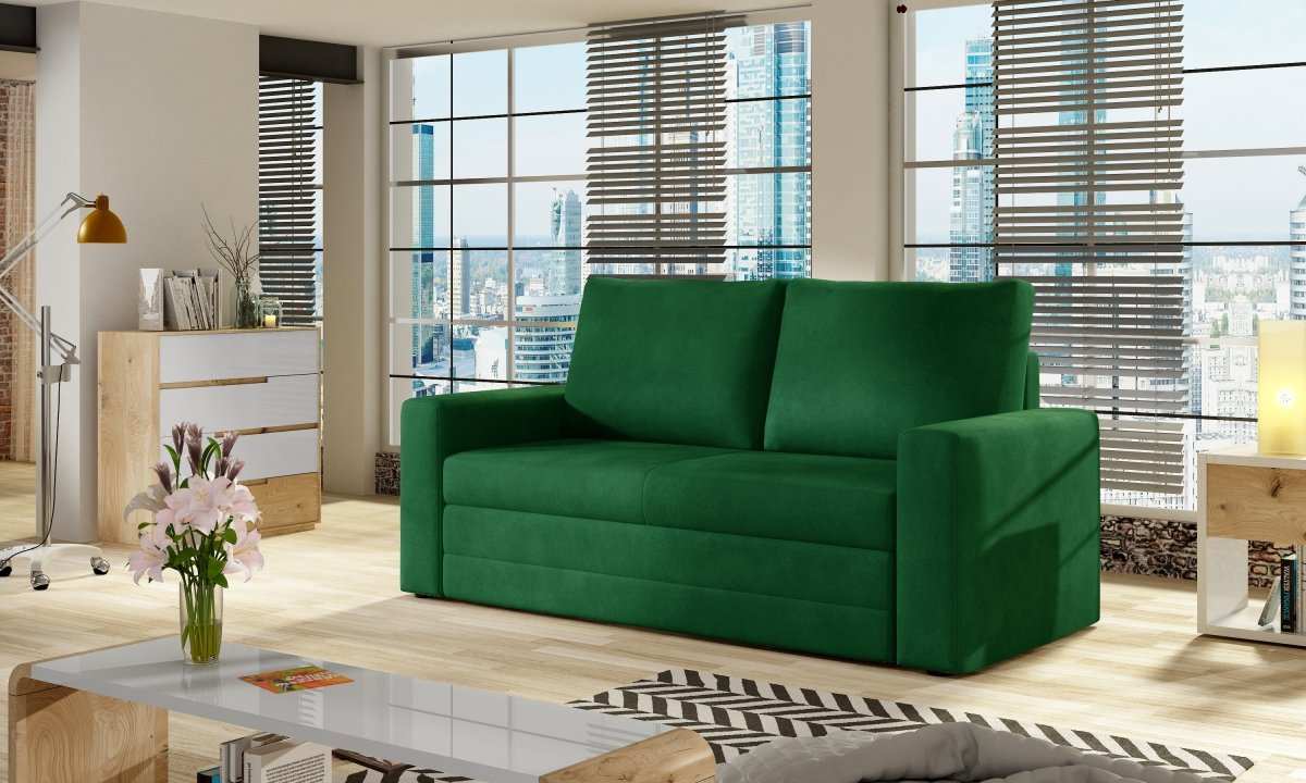 Sofa Schlafsofa WAVE 2-Sitzer on sale mit Bettkasten Wildleder-Optik