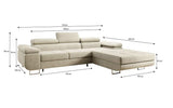 Designer Sofa Alonzo mit Schlaf- und Klappfunktion (Samt) - Luxusbetten24