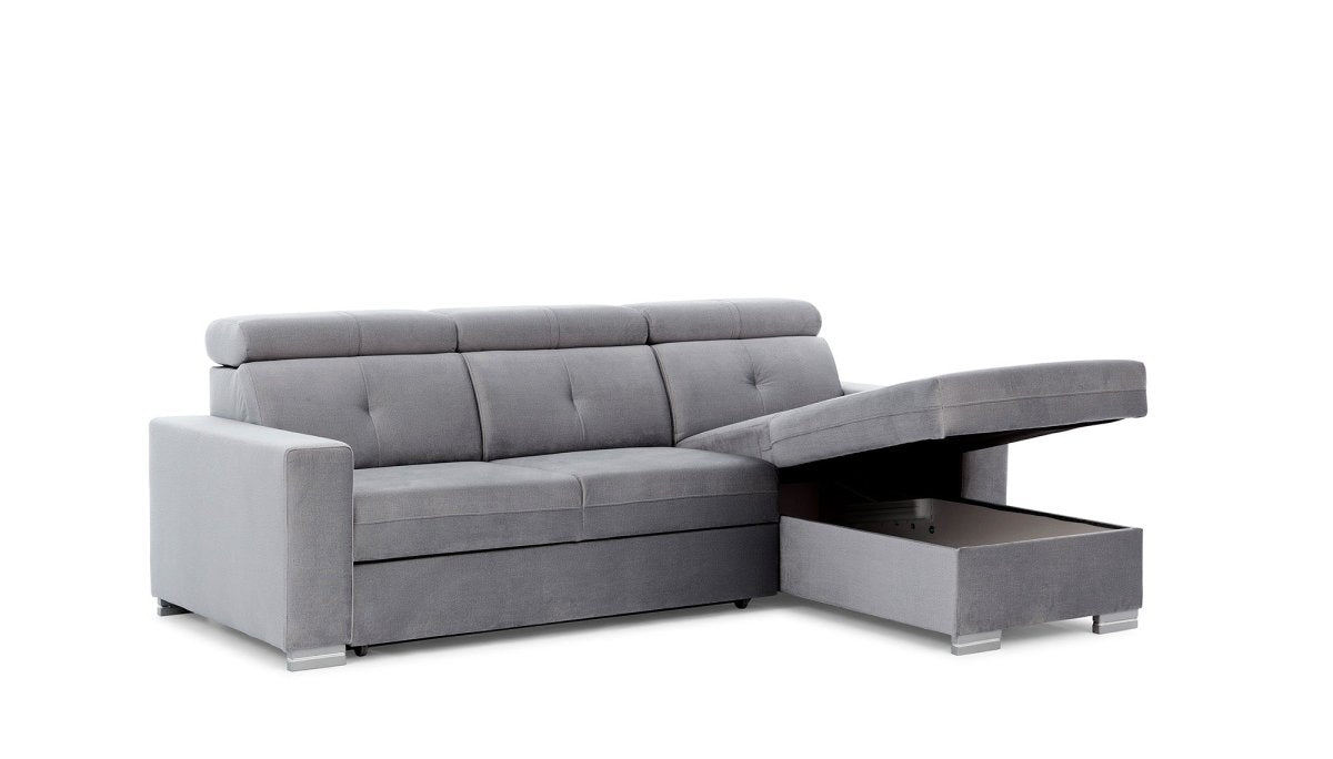 Designer Sofa Ferila mit Schlaf- und Klappfunktion - Luxusbetten24