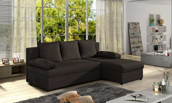 Designer Ecksofa Cali mit Stauraum und Schlaffunktion