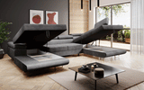 Designer Sofa Lago mit Schlaf - und Klappfunktion (Samt) - Luxusbetten24