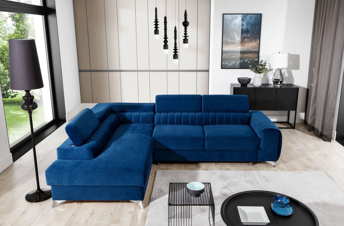 Designer Sofa Laurence mit Schlaf- und Klappfunktion - Luxusbetten24